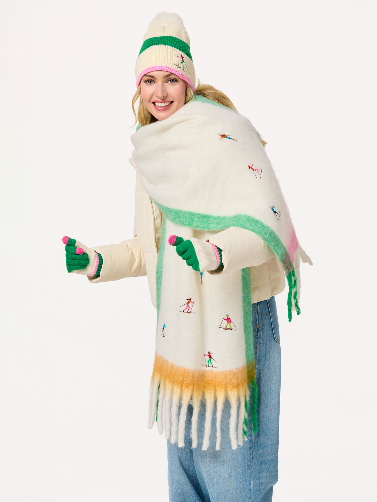 Shiraleah Alpine Beanie, Ivory