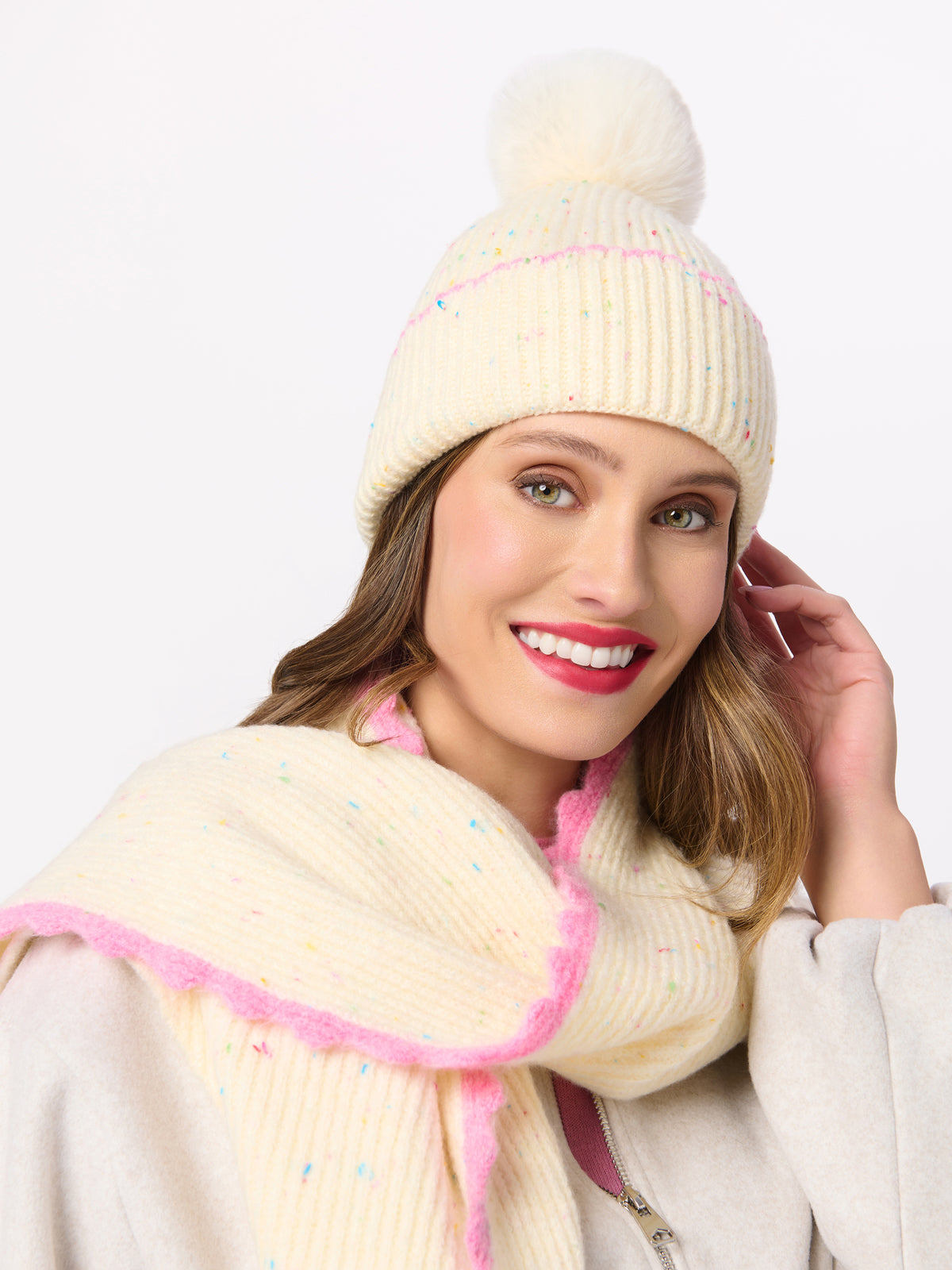 Shiraleah Kendra Beanie IVORY / OS
