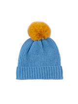 Shiraleah Pick-A-Pom Winter Knit Hat/Beanie, Blue - FINAL SALE ONLY