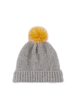 Shiraleah Pick-A-Pom Winter Knit Hat/Beanie, Grey - FINAL SALE ONLY