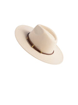 Shiraleah Clyde Felt Brim Hat with Interchangeable Trim, Cream - FINAL SALE ONLY