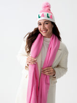 Shiraleah "Fa La La" Beanie, Pink