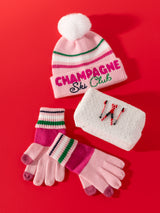 Shiraleah Colorado "Champagne Ski Club" Beanie, Blush