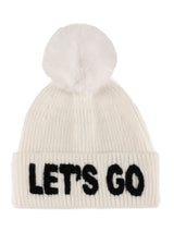 Shiraleah "Let's Go" Beanie, Ivory