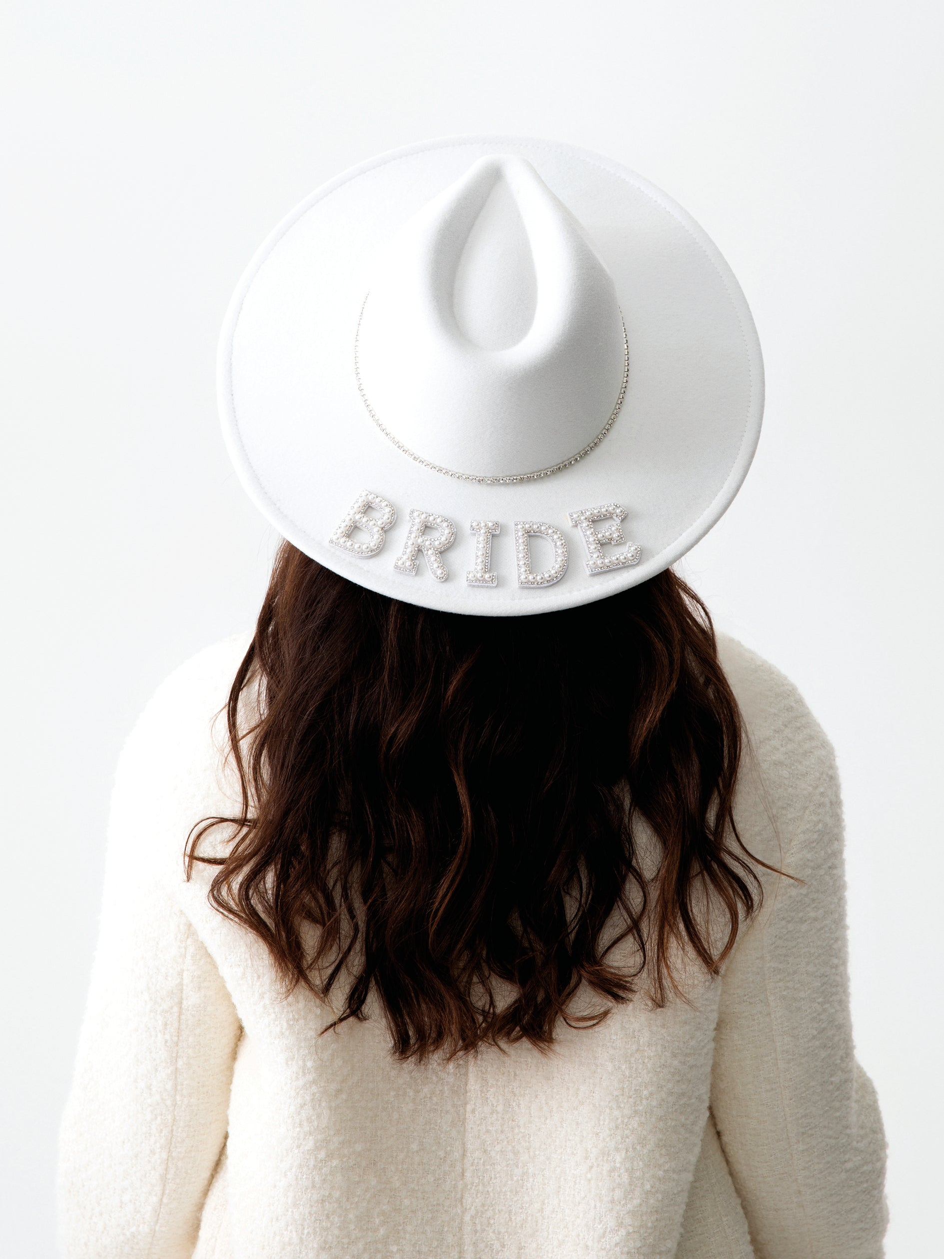 Shiraleah "Bride" Brimmed Hat, Ivory