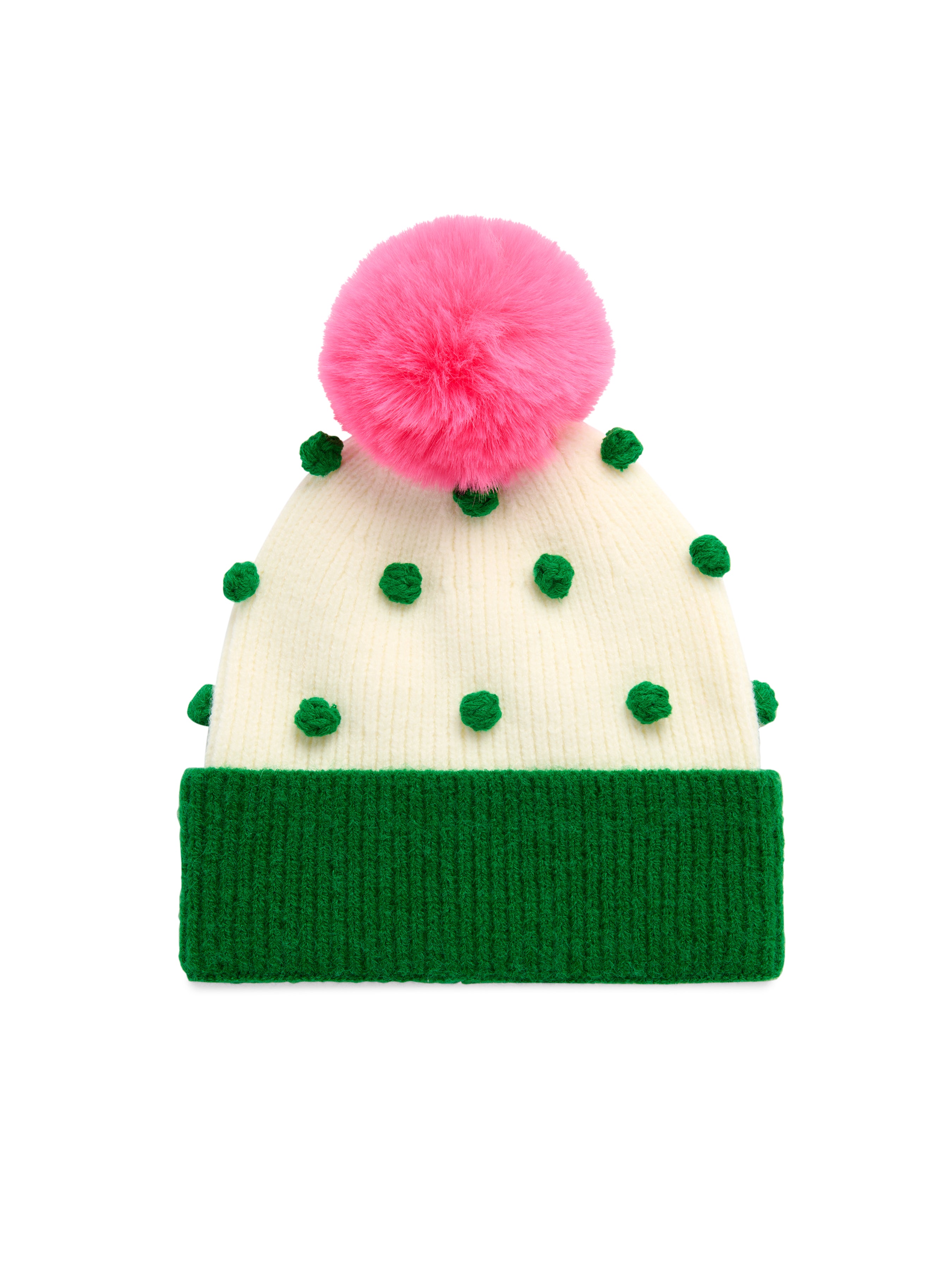 Shiraleah Jolly Pom Pom Beanie GREEN / OS
