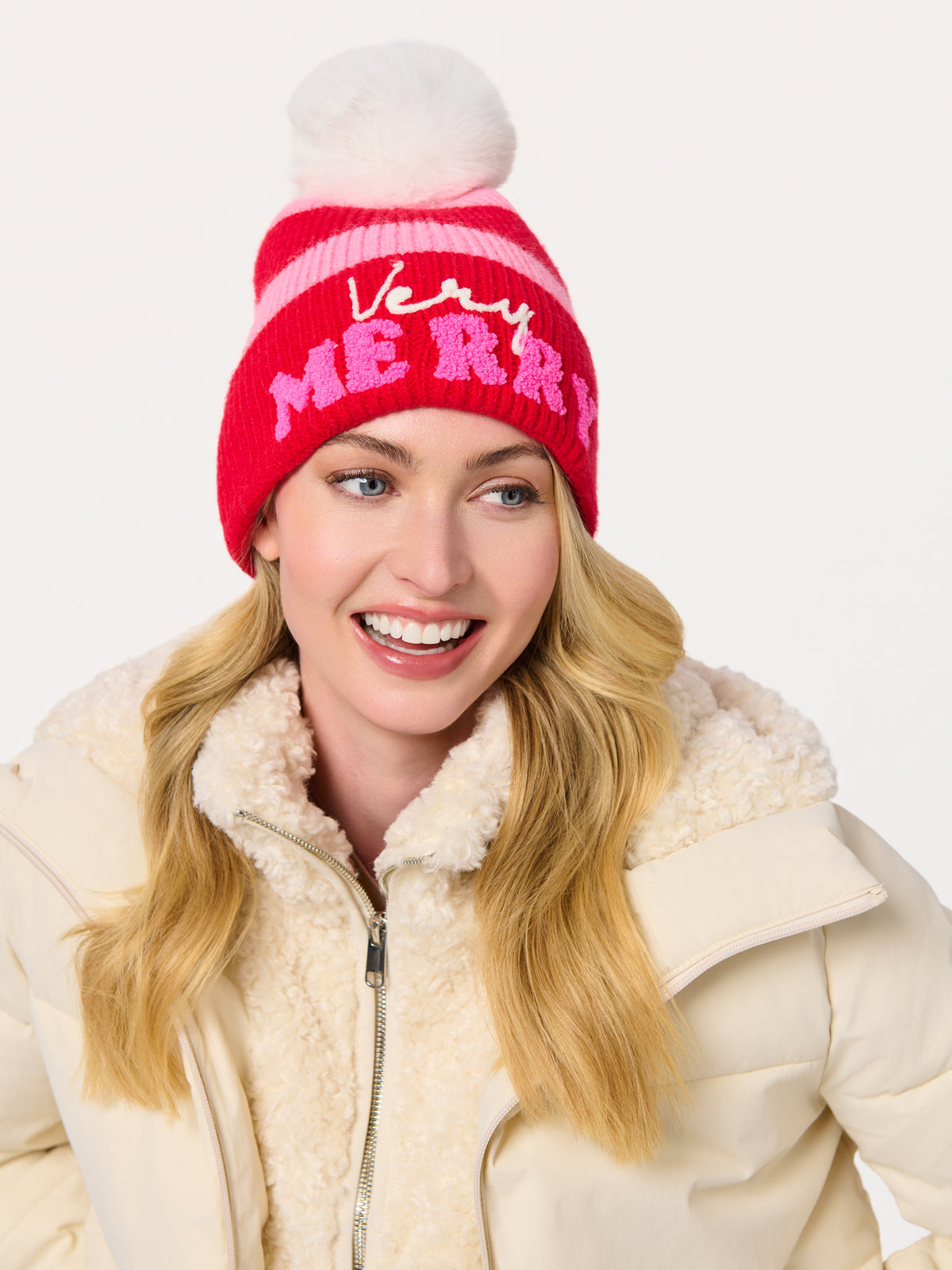 Shiraleah "Very Merry" Beanie, Red