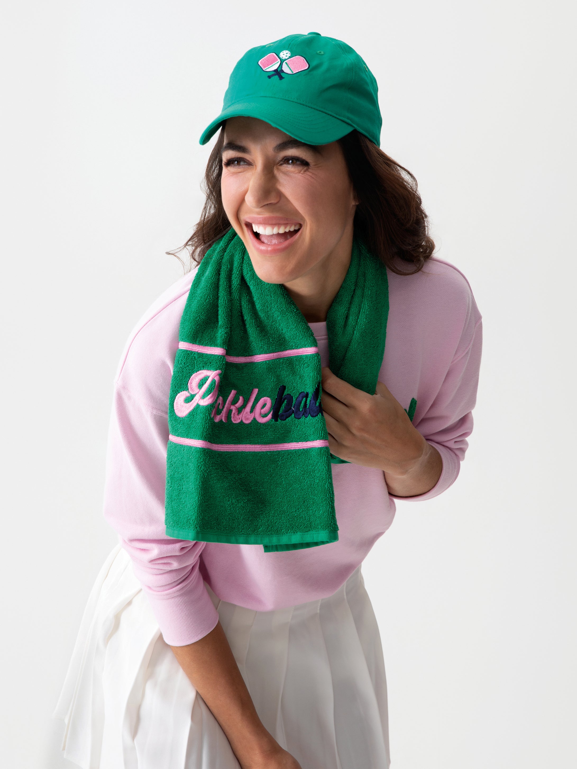 Shiraleah "Pickleballer" Towel, Green