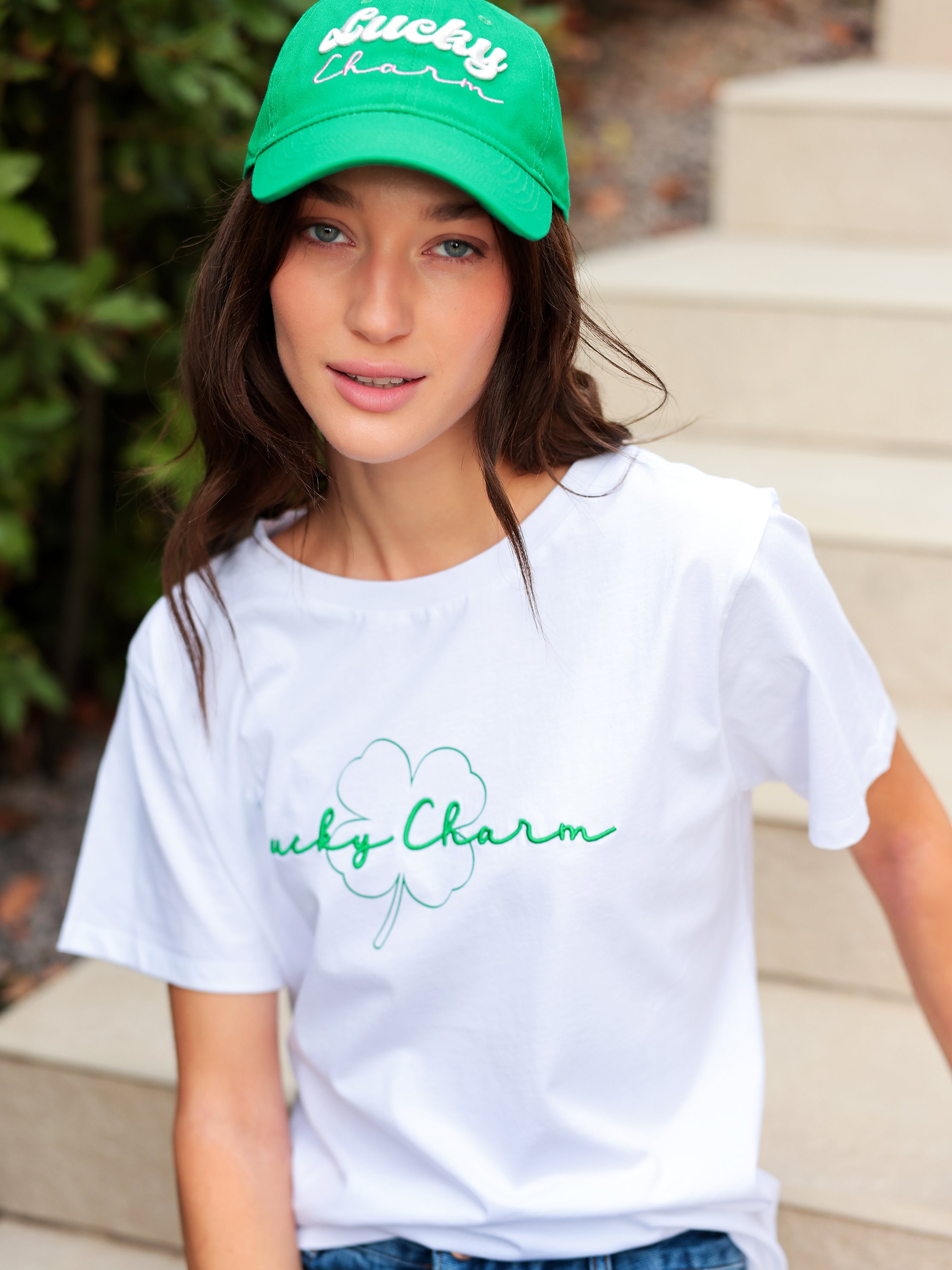 Shiraleah "Lucky Charm" Ball Cap, Green