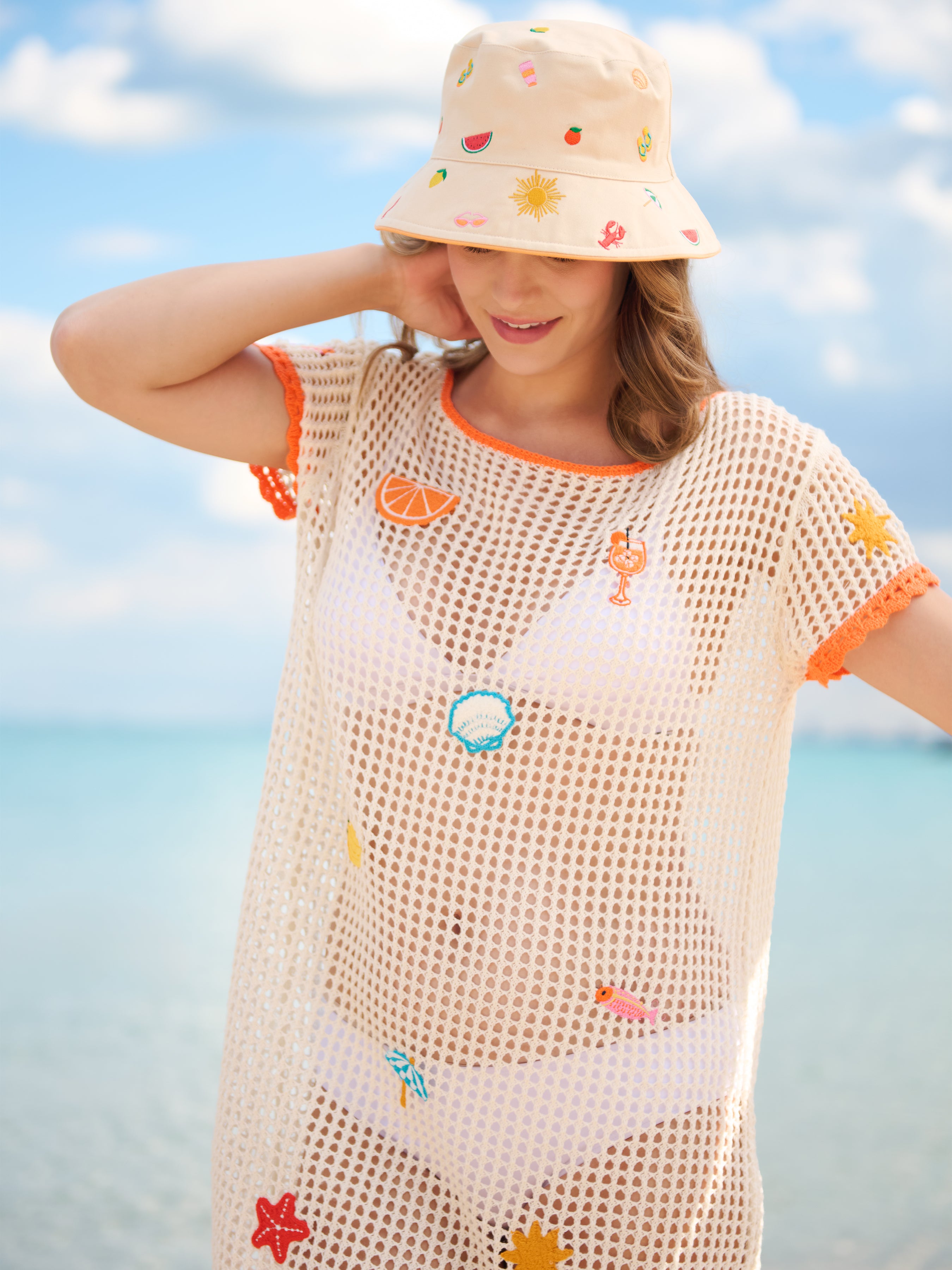 Shiraleah Cabana Reversible Bucket Hat, Multi