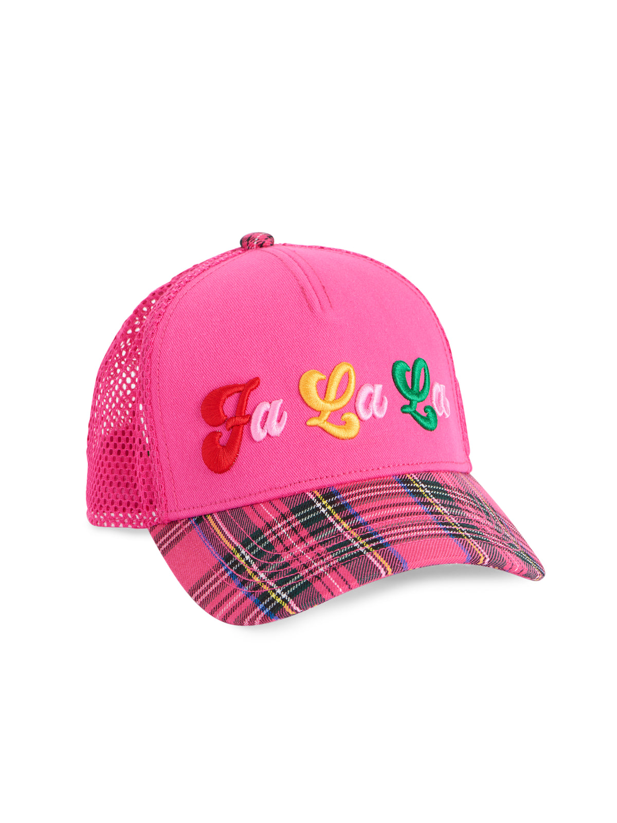Shiraleah "Fa La La" Trucker Hat, Pink