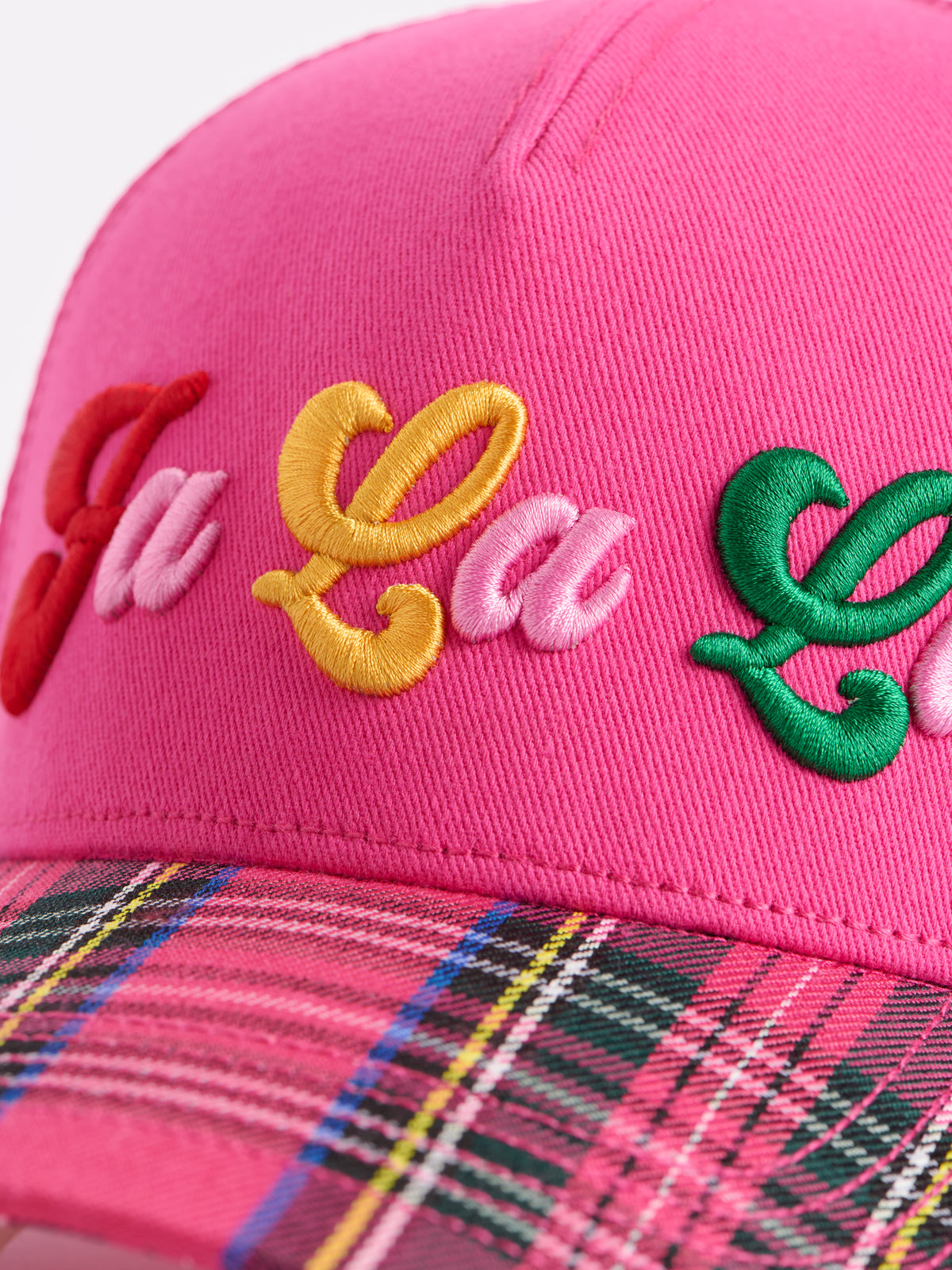 Shiraleah "Fa La La" Trucker Hat, Pink