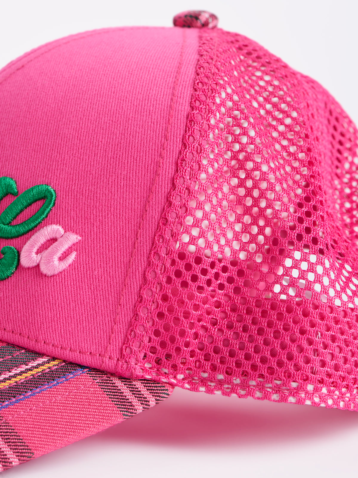Shiraleah "Fa La La" Trucker Hat, Pink
