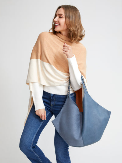 Shiraleah Madeleine Travel Poncho, Sand