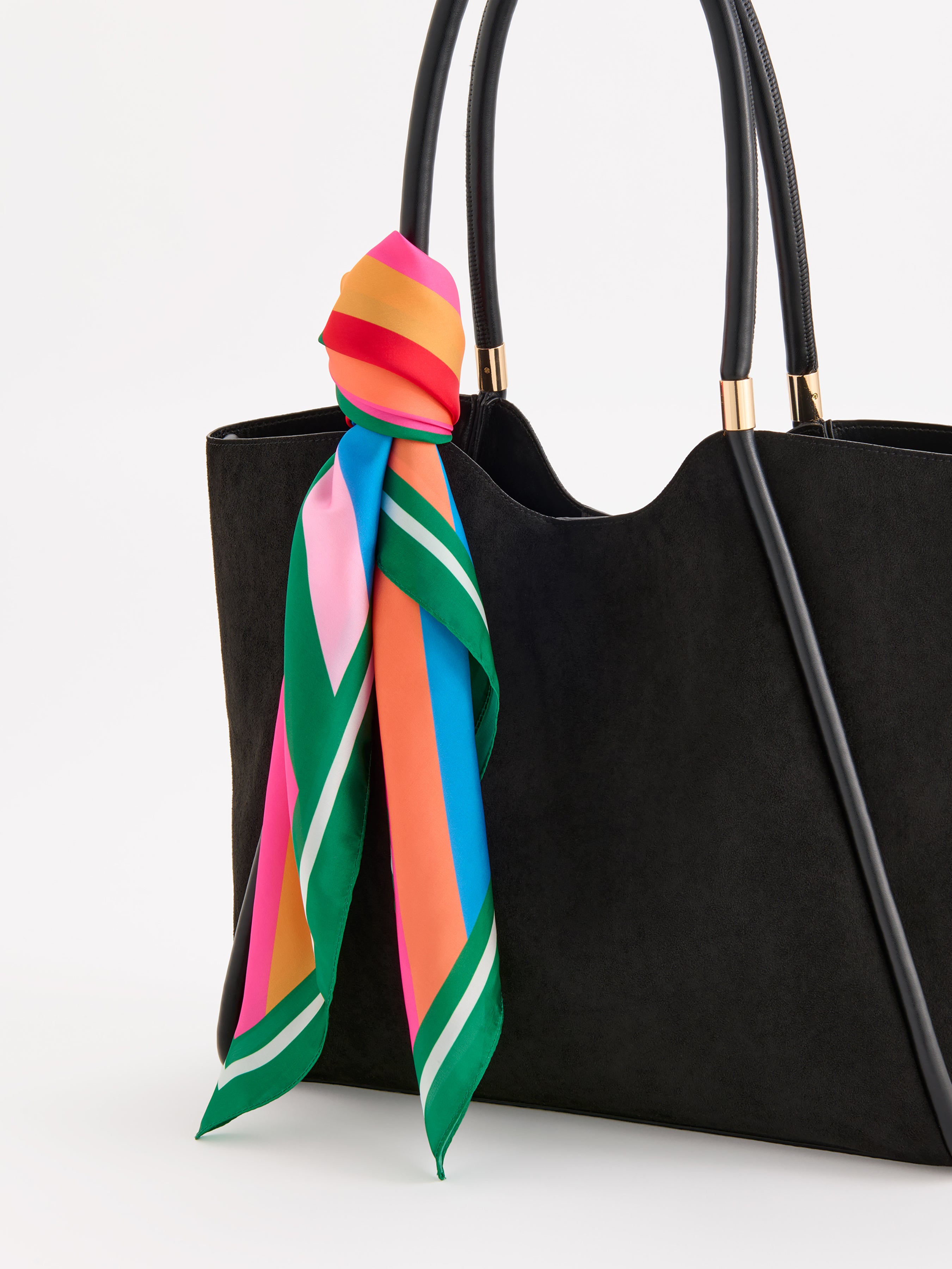 Shiraleah Festive Stripe Square Scarf, Multi