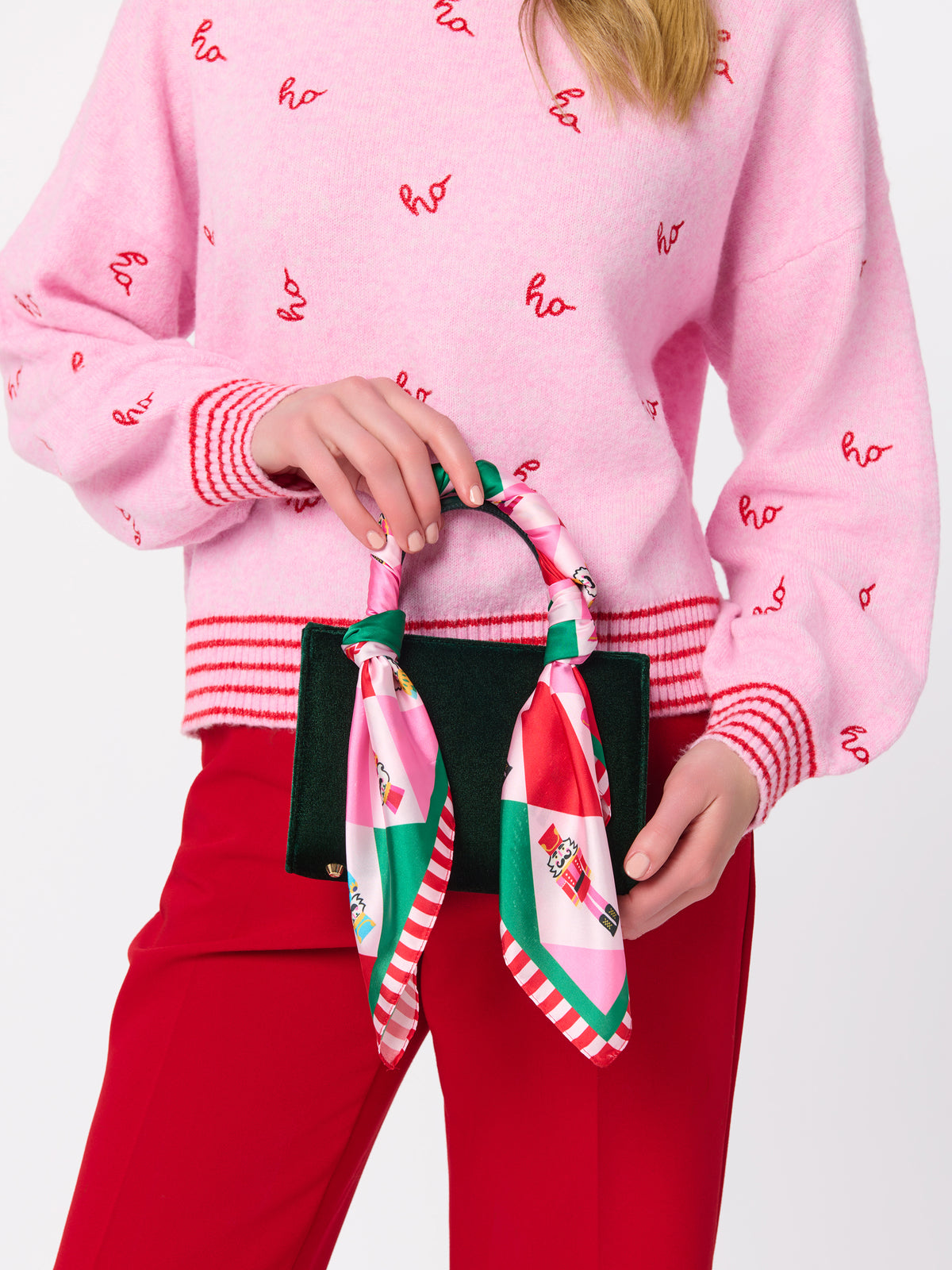 Shiraleah Festive Nutcracker Square Scarf, Multi