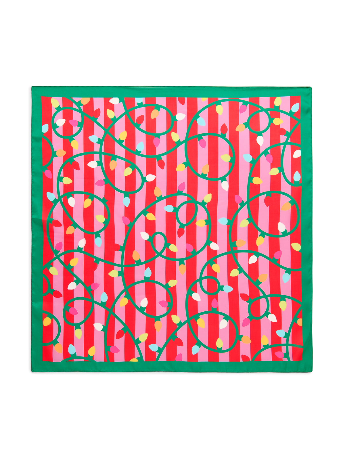 Shiraleah Festive String Lights Square Scarf, Multi