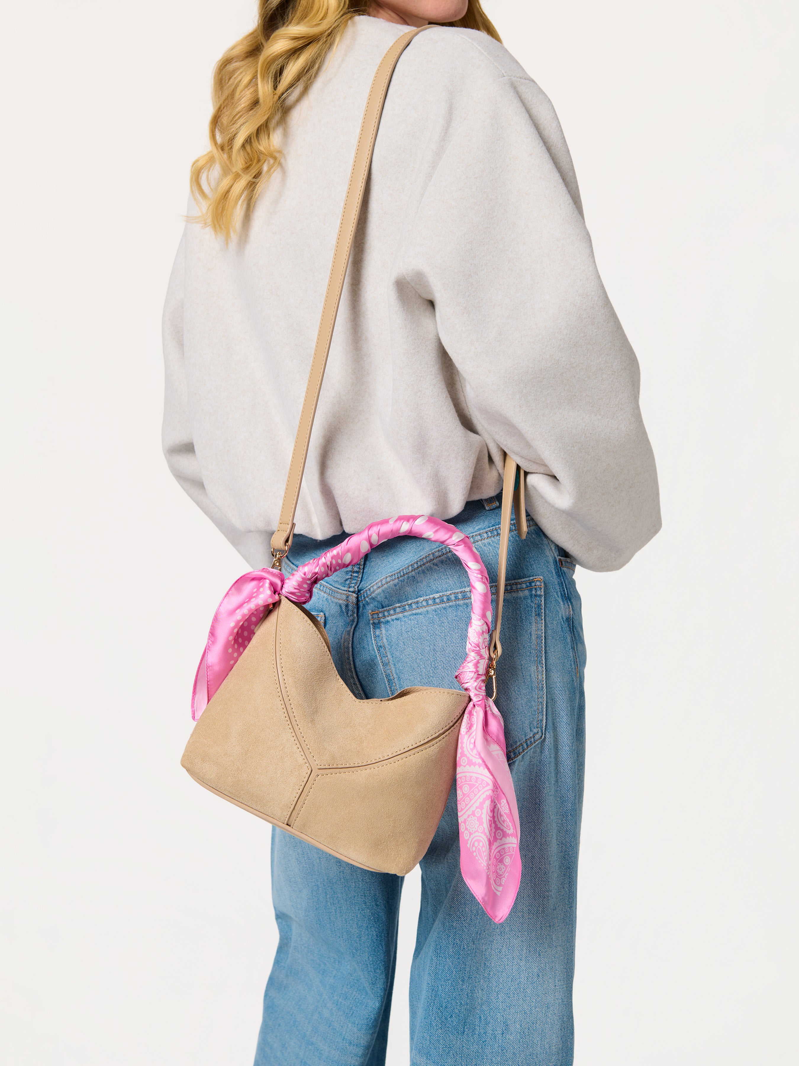 Shiraleah Paisley Square Scarf PINK / OS