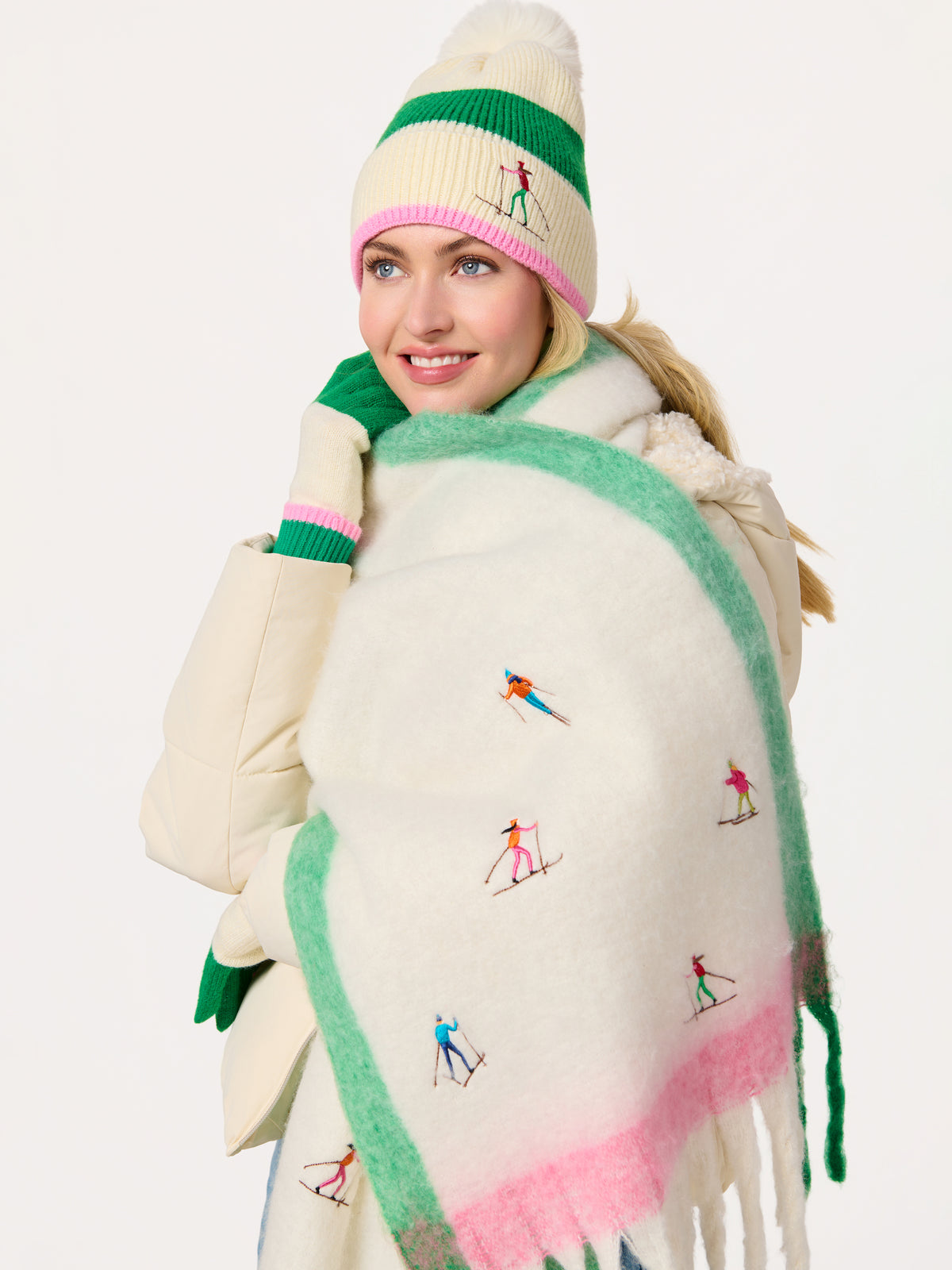 Shiraleah Alpine Scarf, Ivory