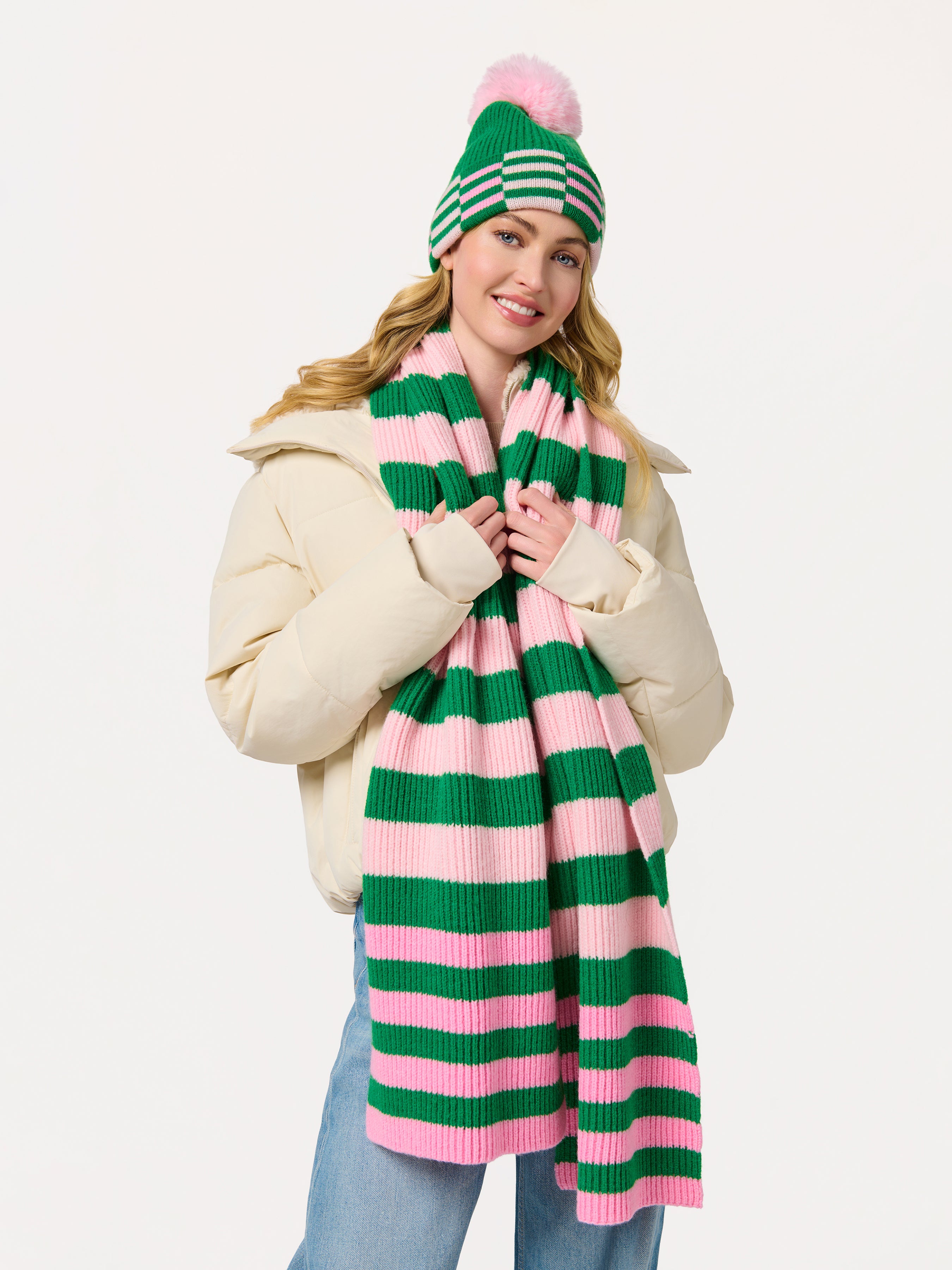 Shiraleah Jenny Scarf, Pink