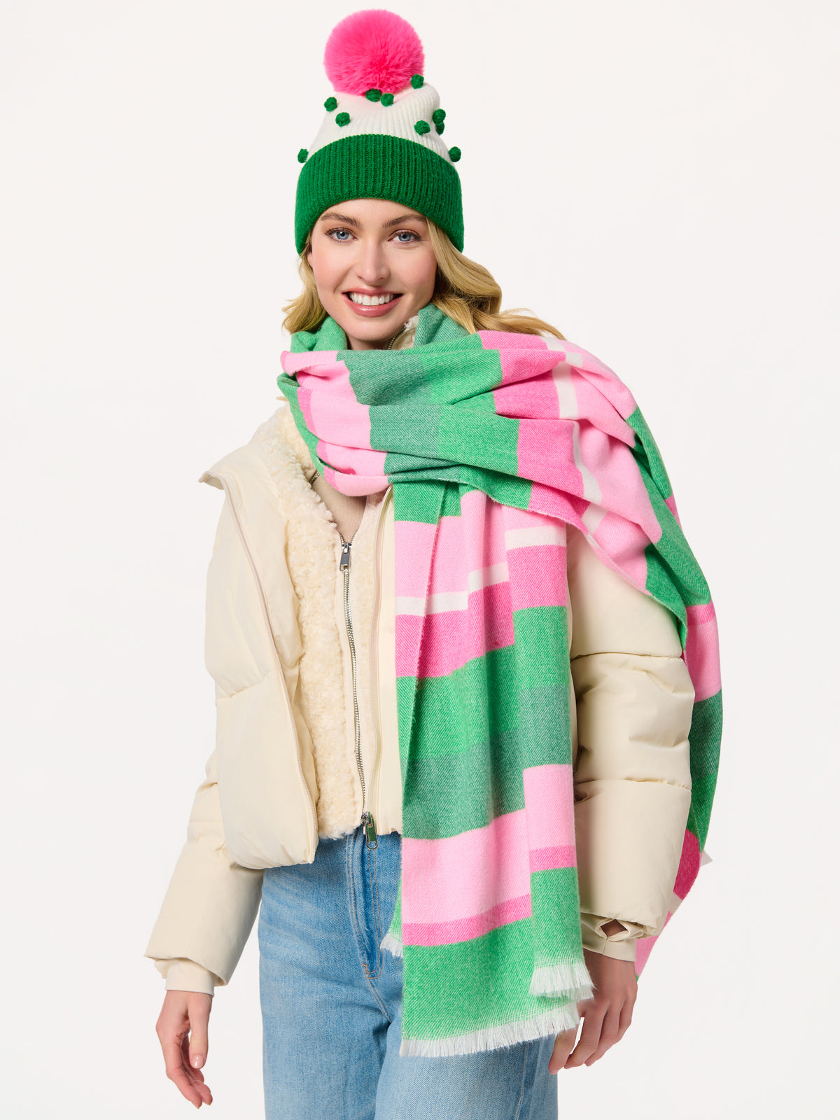 Shiraleah Kayla Scarf GREEN / OS