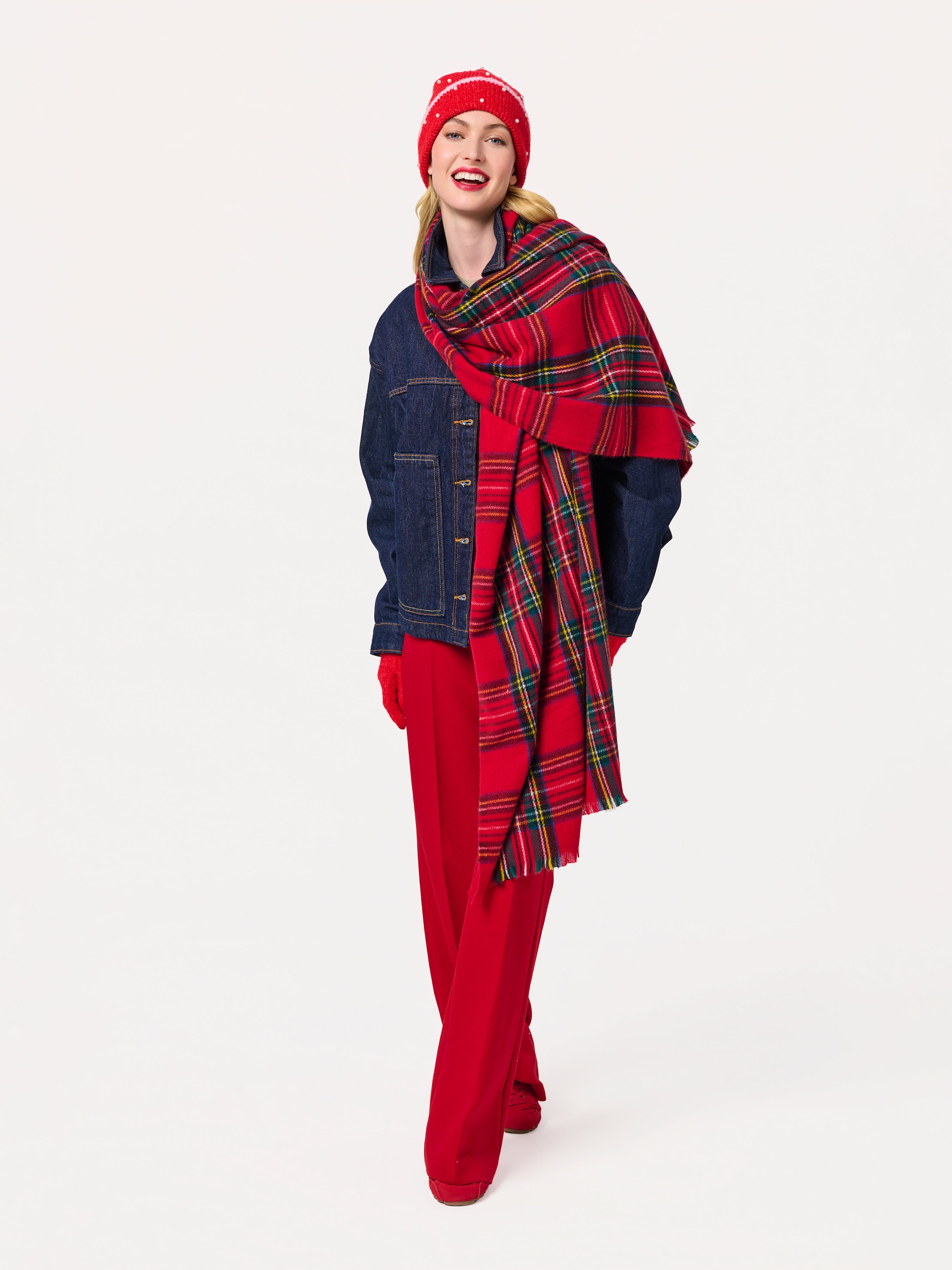 Shiraleah Blair Scarf RED / OS