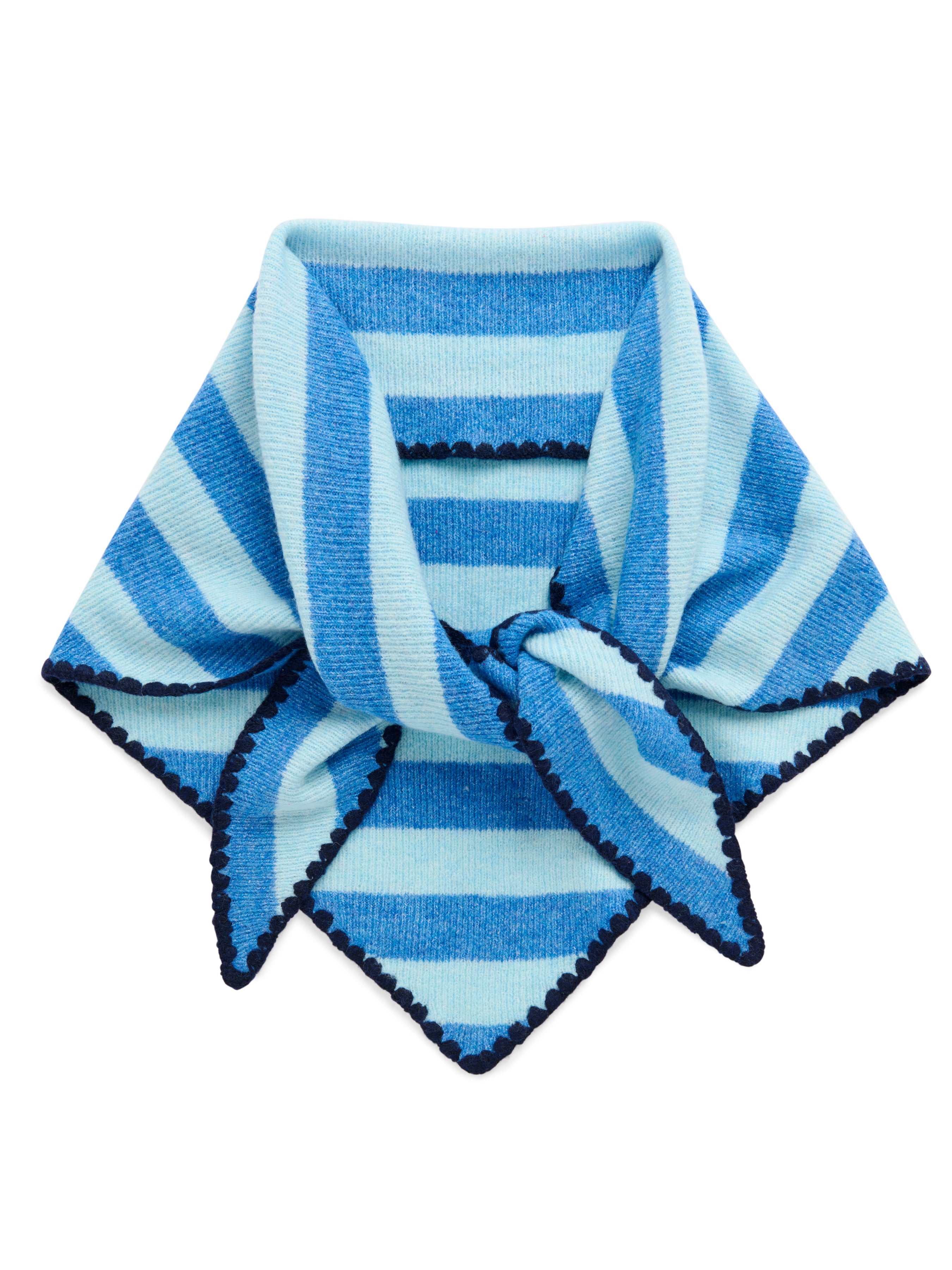 Shiraleah Joy Large Triangle Scarf BLUE / OS