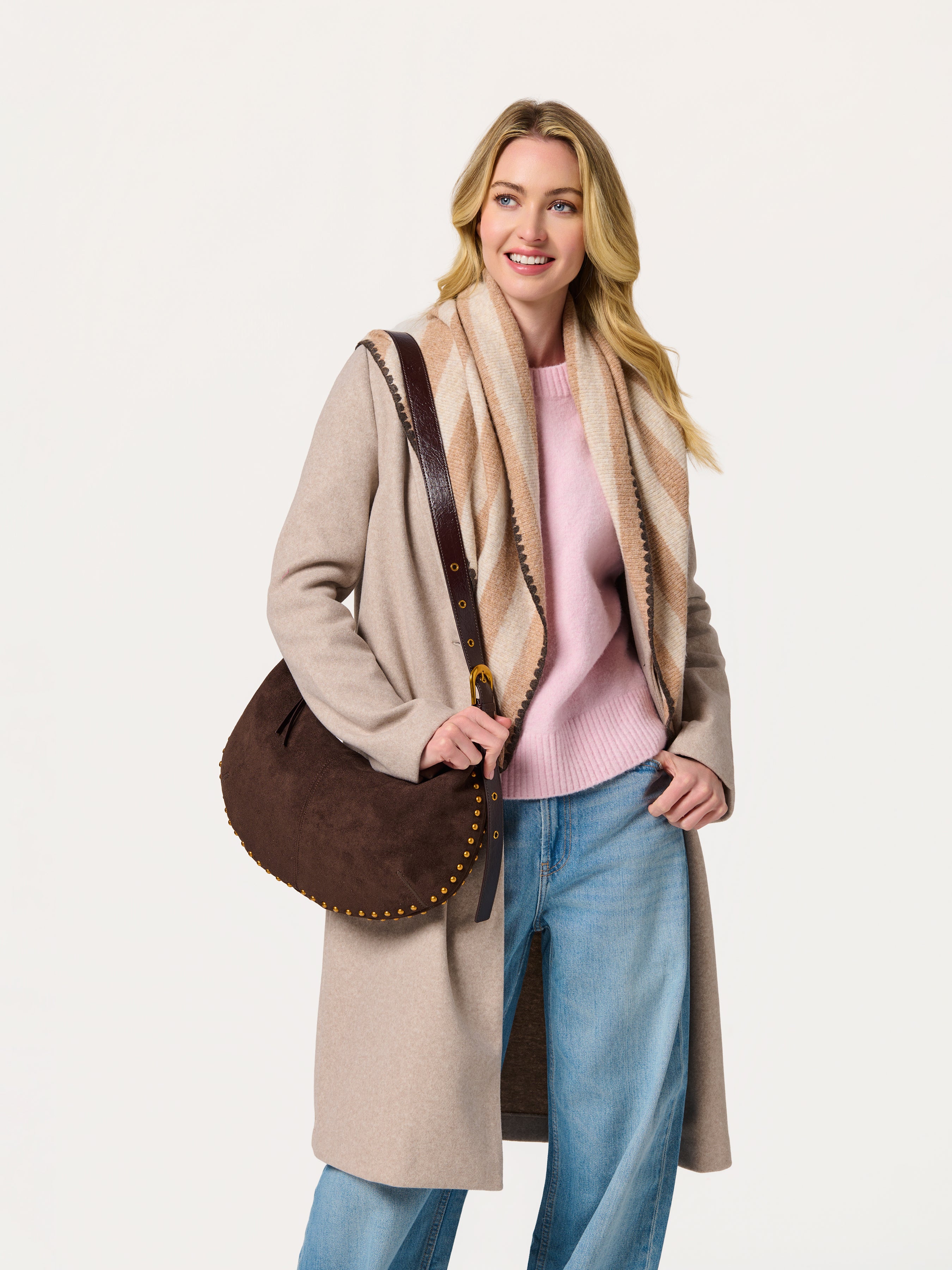 Shiraleah Joy Large Triangle Scarf OATMEAL / OS