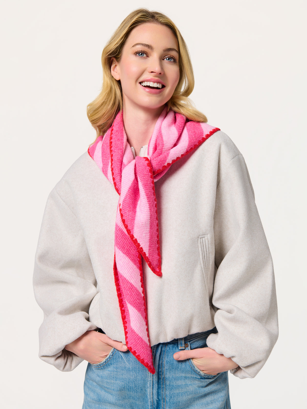 Shiraleah Joy Large Triangle Scarf PINK / OS