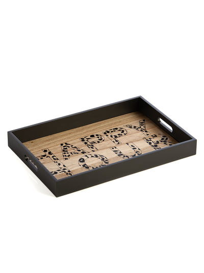 Shiraleah "Happy Hour" Decorative Tray, Black - FINAL SALE ONLY