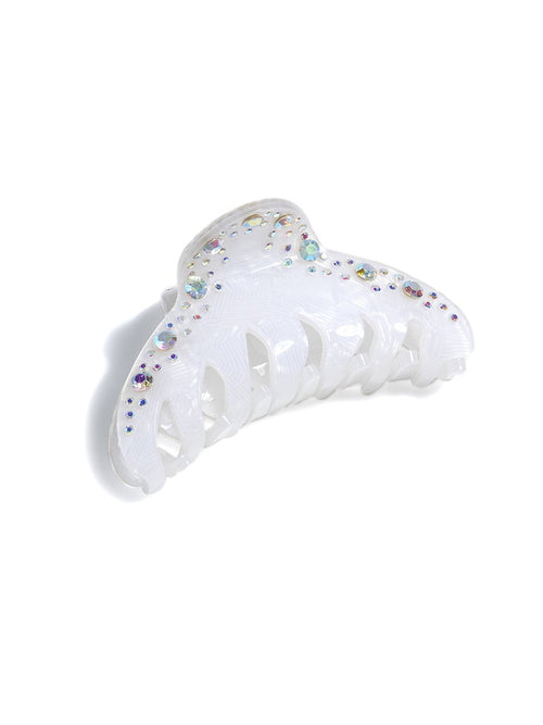 Shiraleah Rhinestone Claw Clip, Ivory - FINAL SALE ONLY