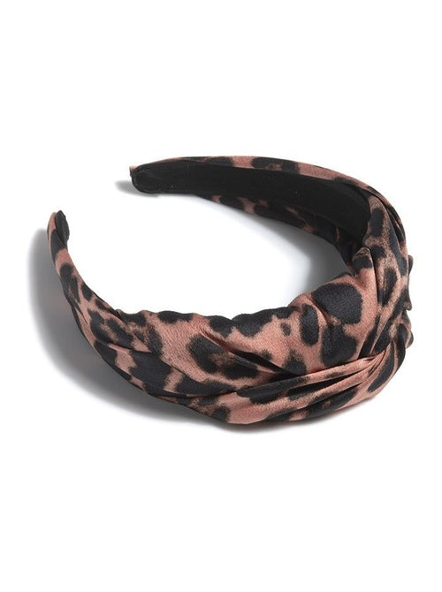 Shiraleah New Knot Leopard Print Headband, Rose - FINAL SALE ONLY