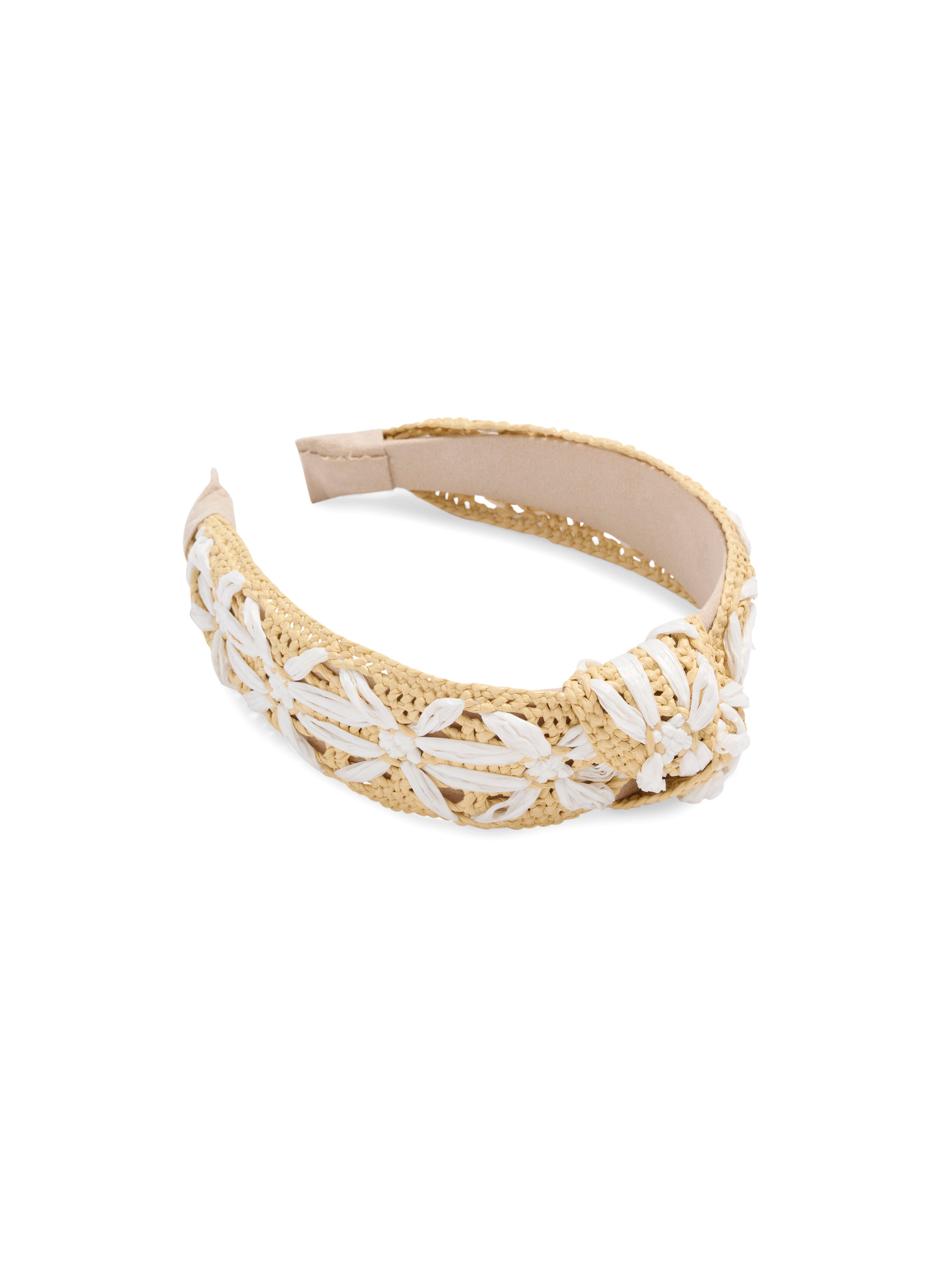 Shiraleah Faux Raffia Headband WHITE