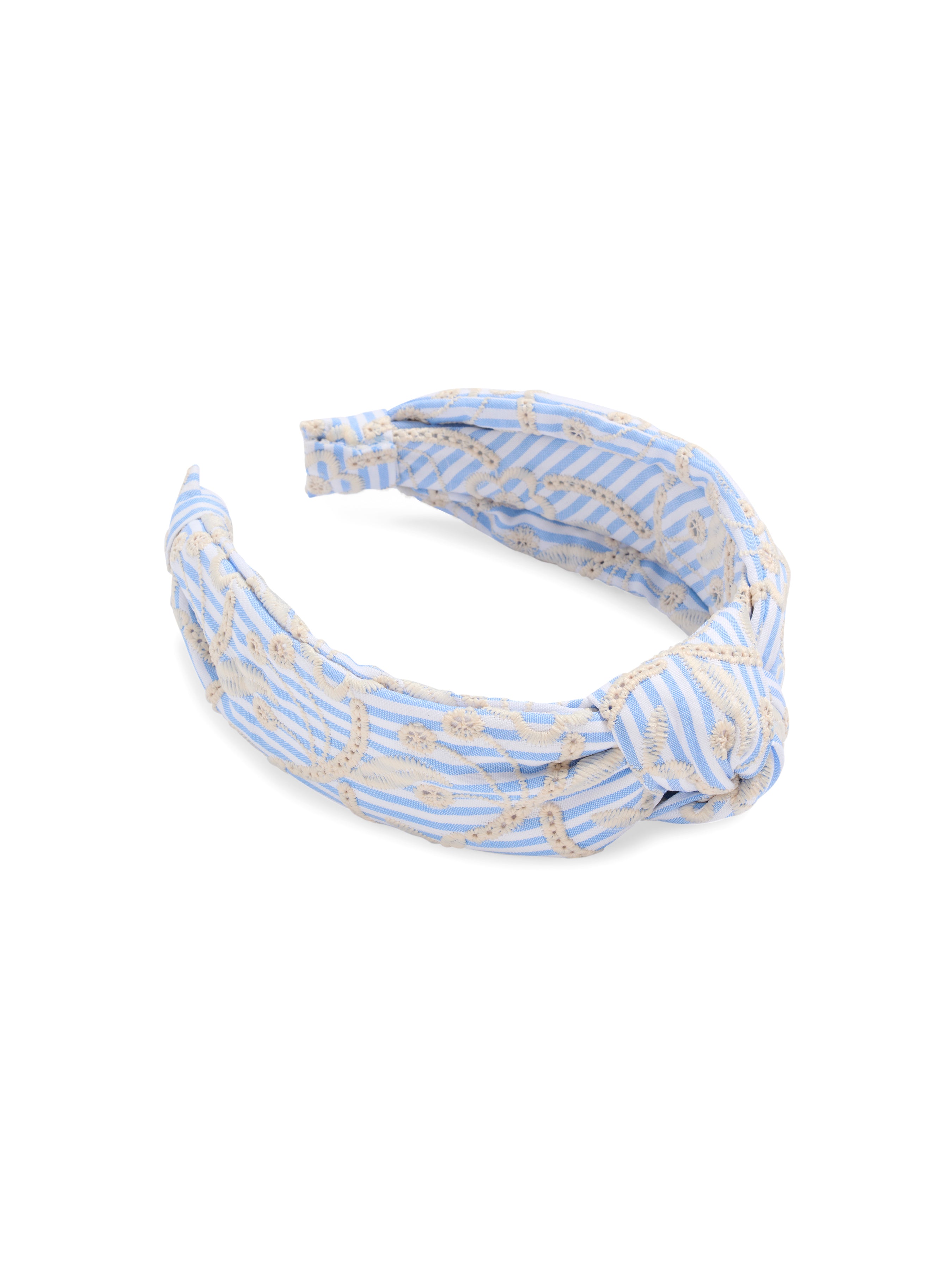 Shiraleah Eyelet Striped Headband BLUE