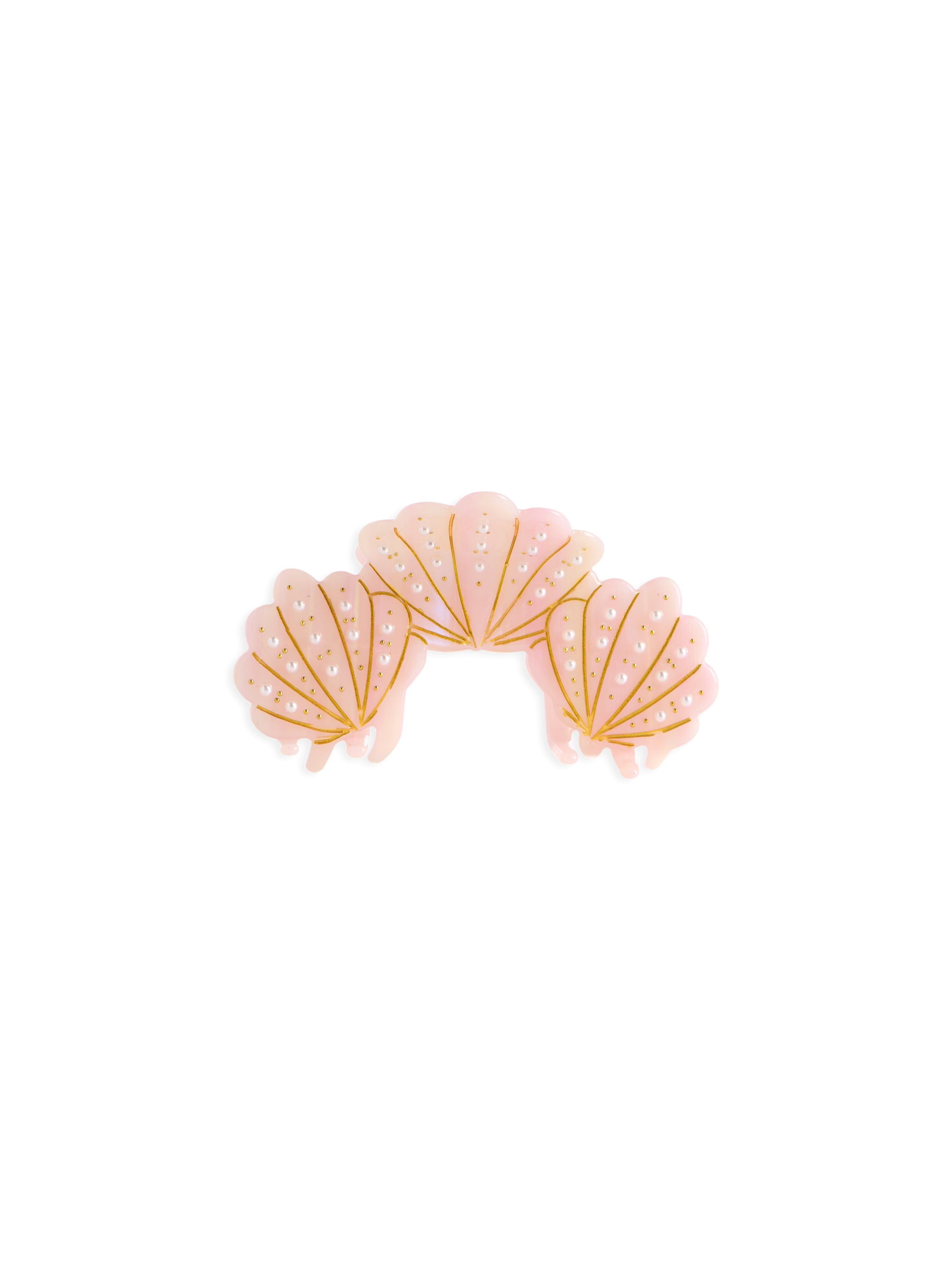 Shiraleah Pearl Seashell Claw Clip, Pink