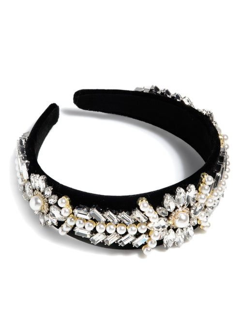Shiraleah Jewel Embellished Headband, Black
