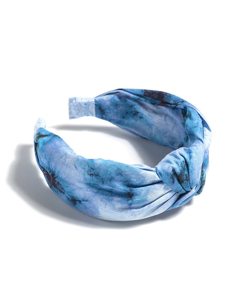 Shiraleah Knotted Tie Dye Headband, Blue - FINAL SALE ONLY