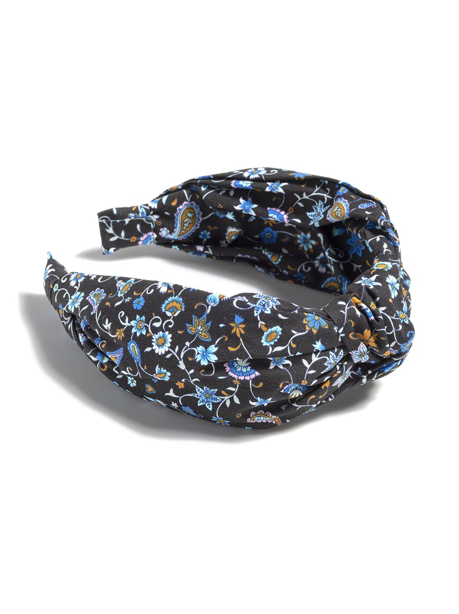 Shiraleah Knotted Floral Print Headband, Black - FINAL SALE ONLY