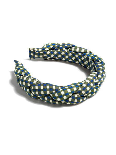 Shiraleah Braided Check Print Headband, Multi - FINAL SALE ONLY