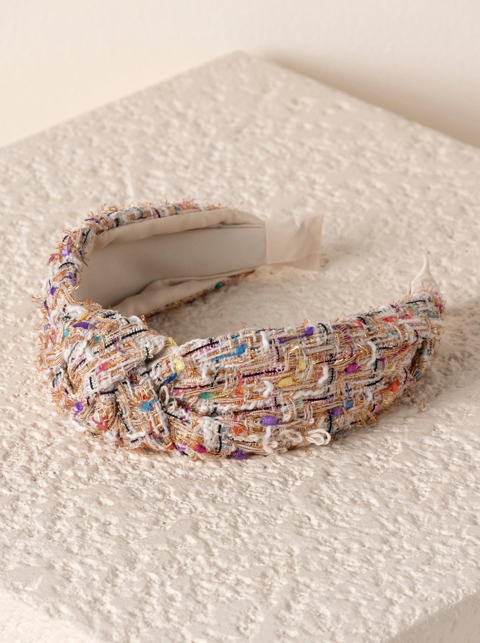 Shiraleah Knotted Boucle Headband IVORY
