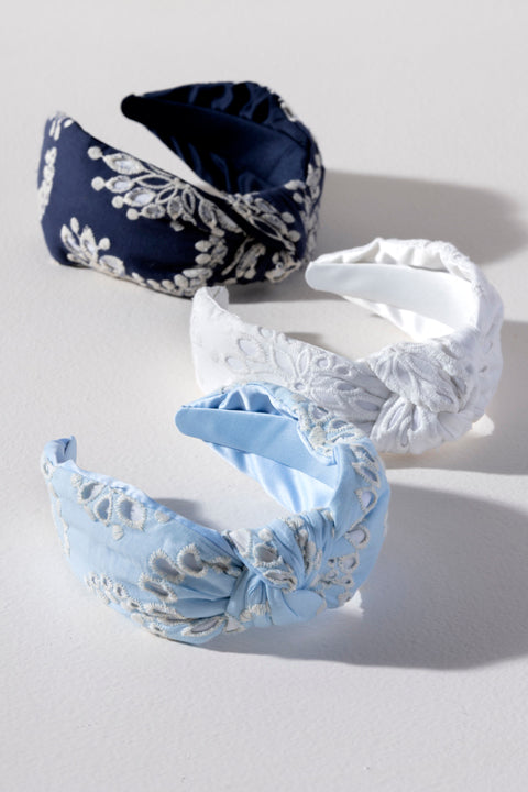 Shiraleah Chifley Knotted Headband, Sky - FINAL SALE ONLY