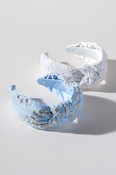 Shiraleah Chifley Knotted Headband, Sky - FINAL SALE ONLY