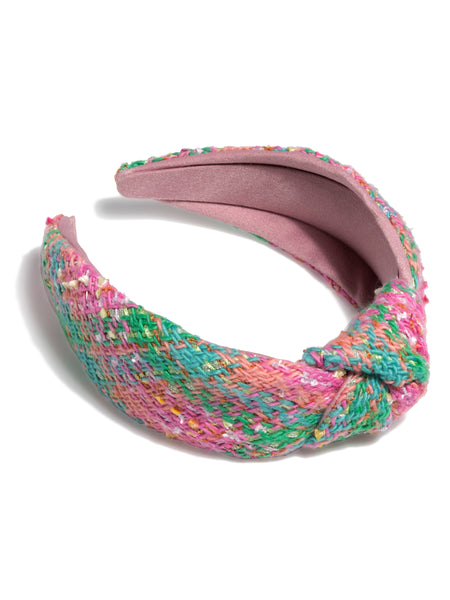 Shiraleah Boucle Knotted Headband, Pink