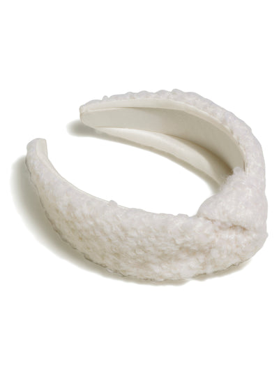 Shiraleah Boucle Knotted Headband, White