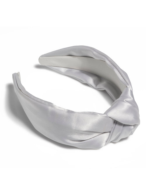 Shiraleah Satin Knotted Headband, Silver