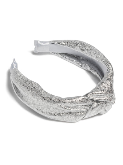 Shiraleah Metallic Knotted Headband, Silver