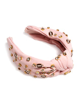 Shiraleah Game Day Charms Knotted Headband, Blush