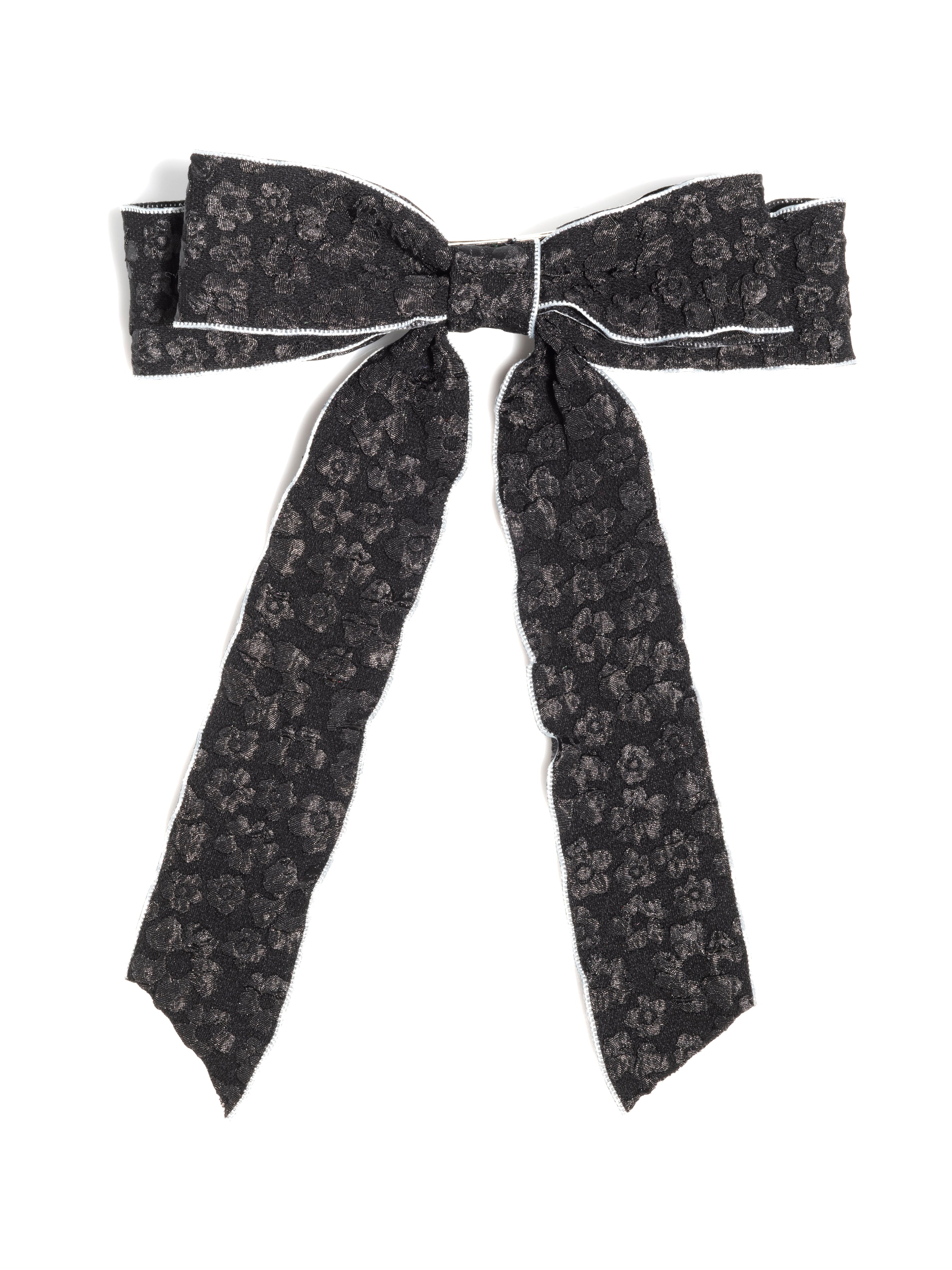 Shiraleah Textured Bow Clip BLACK