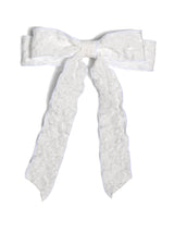 Shiraleah Textured Bow Clip, Ivory