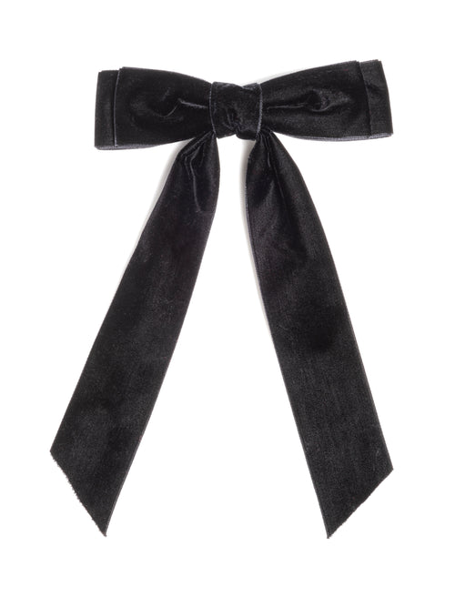 Shiraleah Velvet Bow Clip, Black